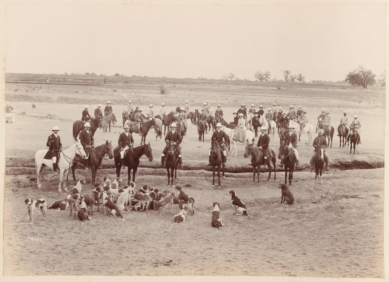 La caccia nella valle di Peshawar, 1896 da Unknown photographer