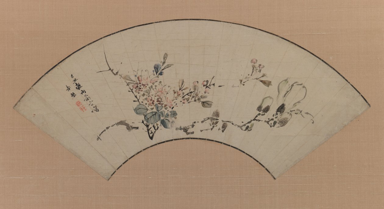 Fiori di ciliegio e magnolia, 1829 da Uragami Shunkin