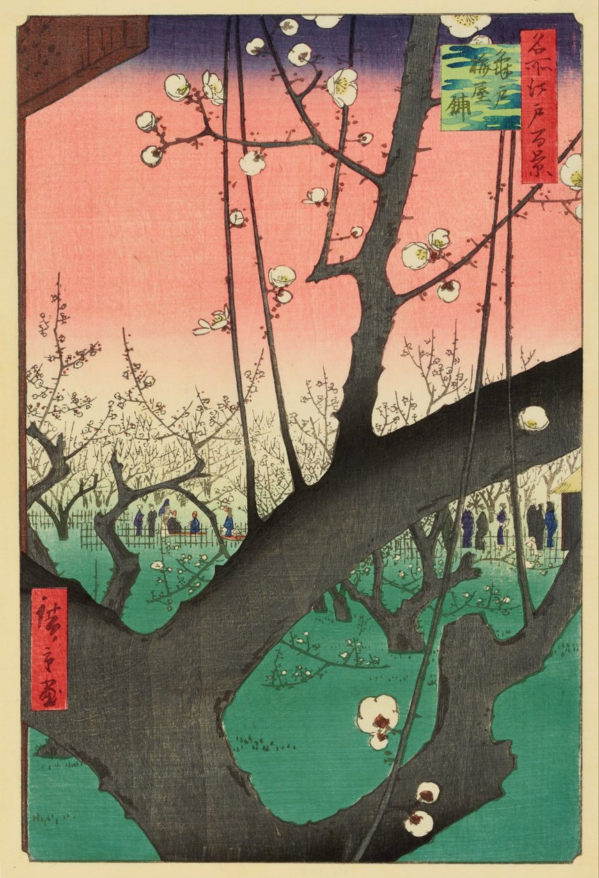 Giardino di prugne, Kameido da Utagawa Hiroshige