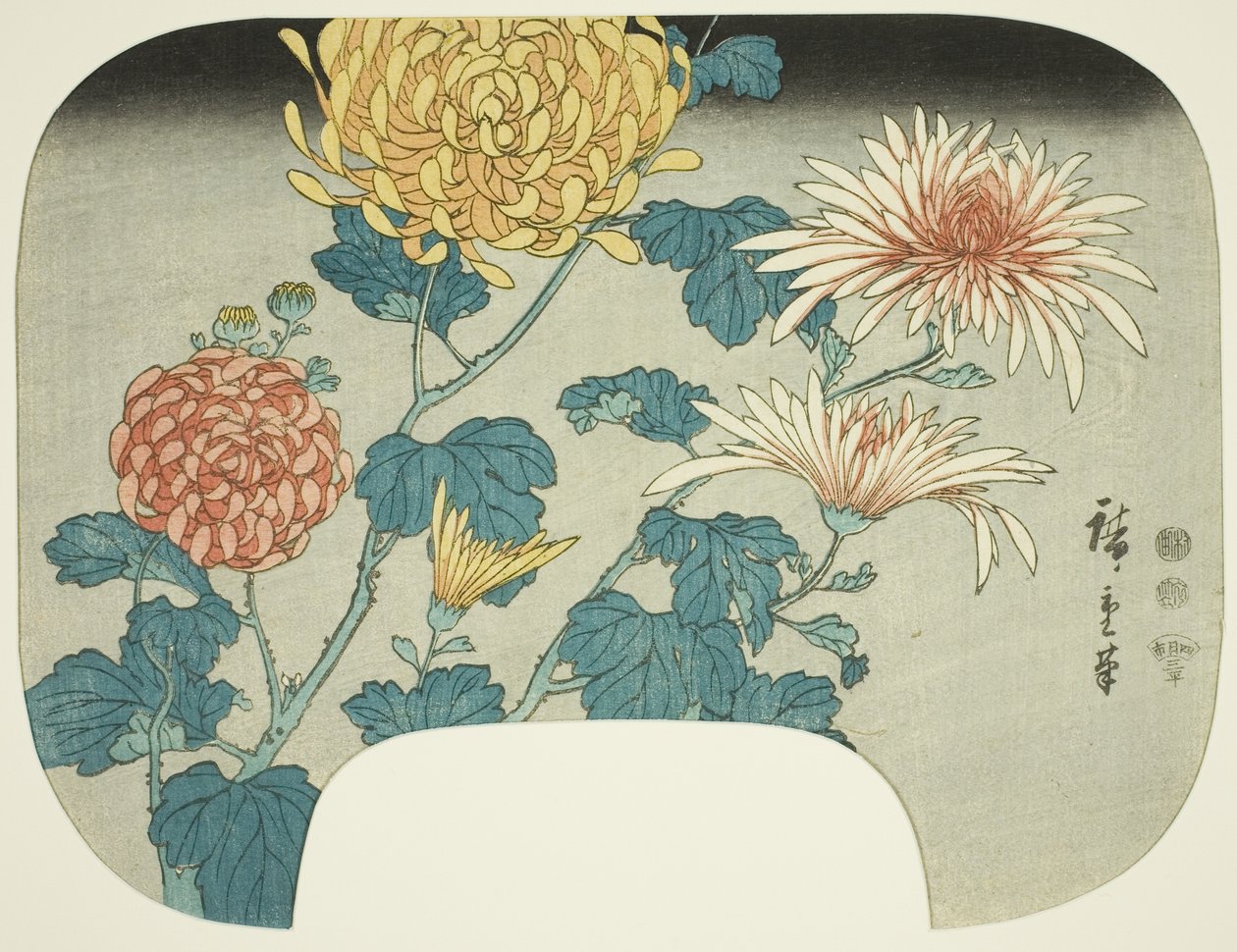 Crisantemi da Utagawa Hiroshige
