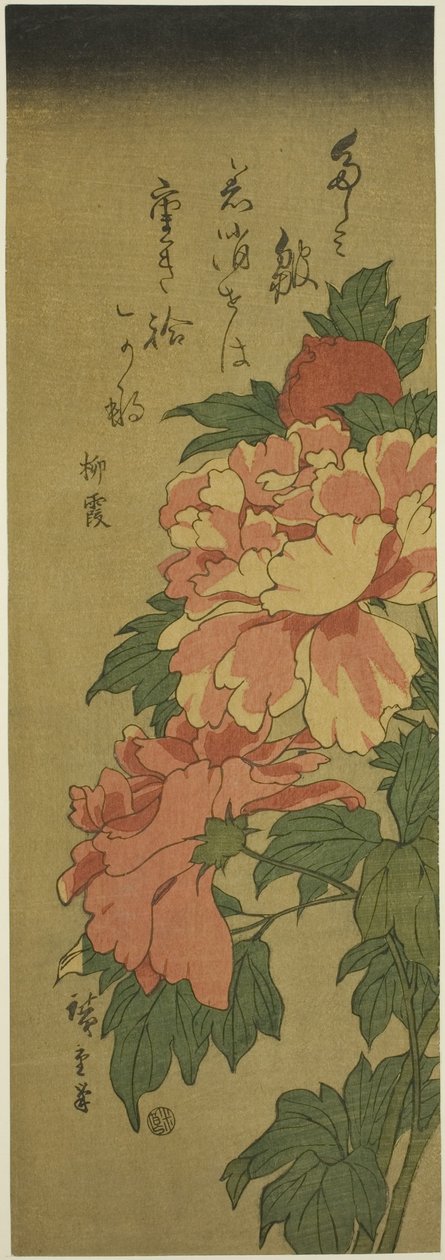 Peonie da Utagawa Hiroshige