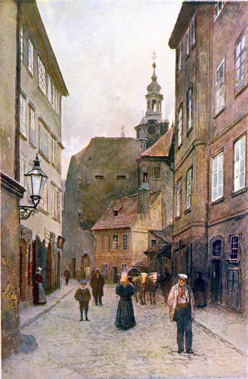Kozna Ulicka, Praga, illustrazione da 