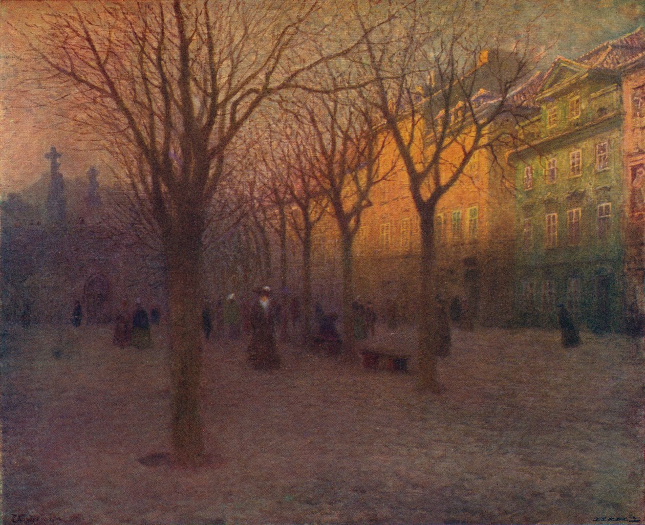 Ostrov Kampa, Praga, c1879-1906 da Vaclav Jansa