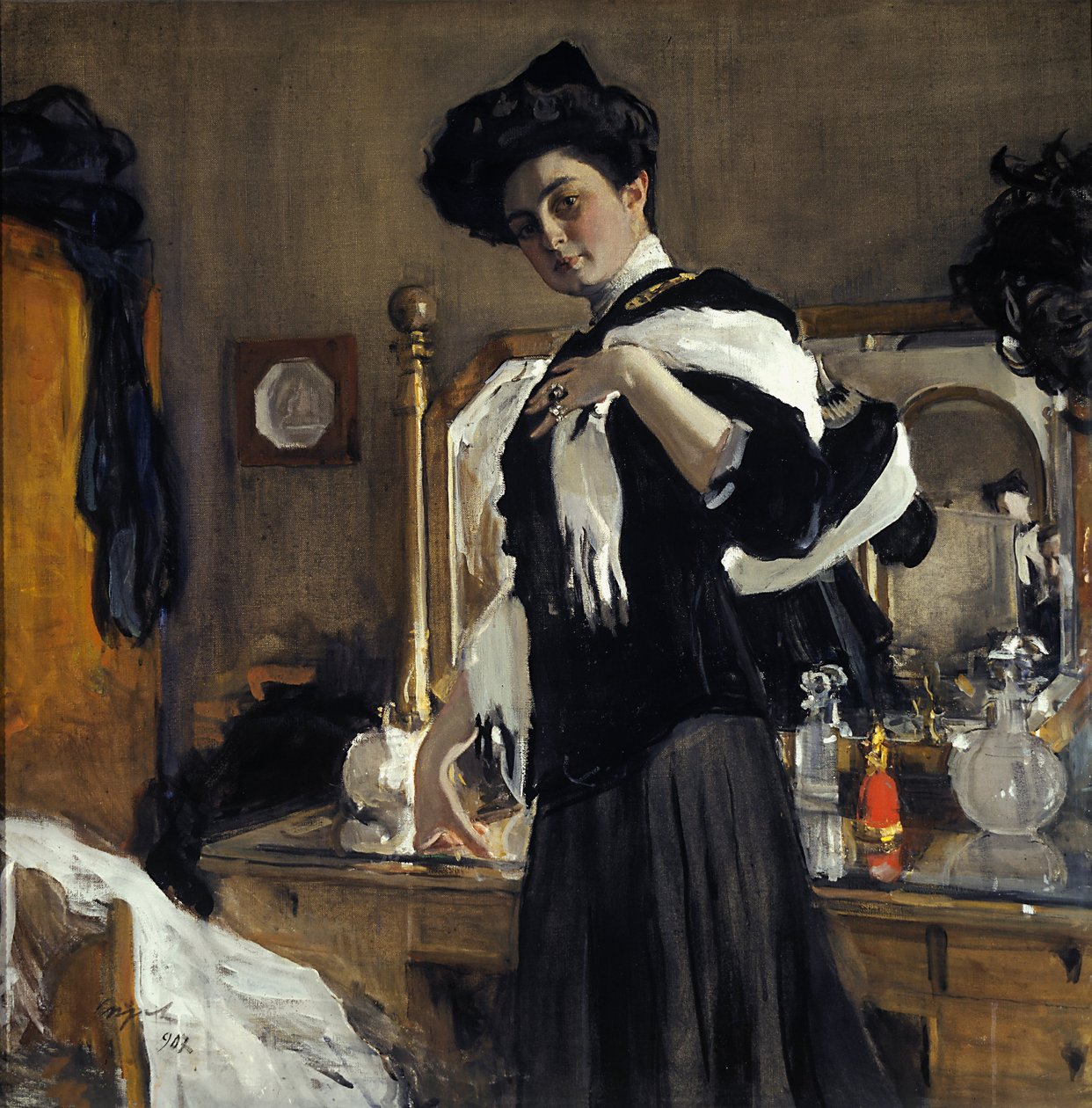 Ritratto di G.L. Girshman da Valentin Aleksandrovich Serov