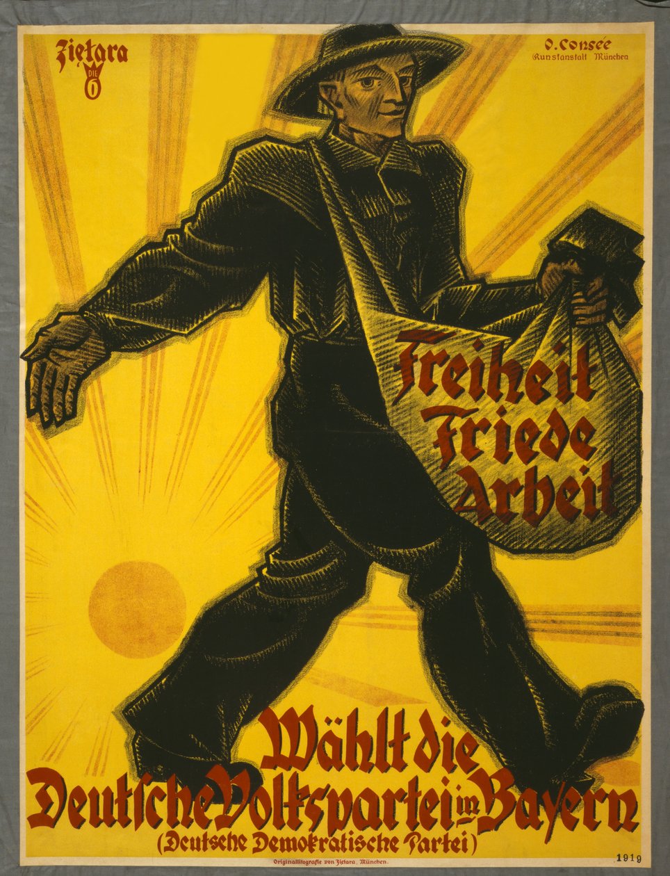 Poster elettorale del Partito Democratico Tedesco 