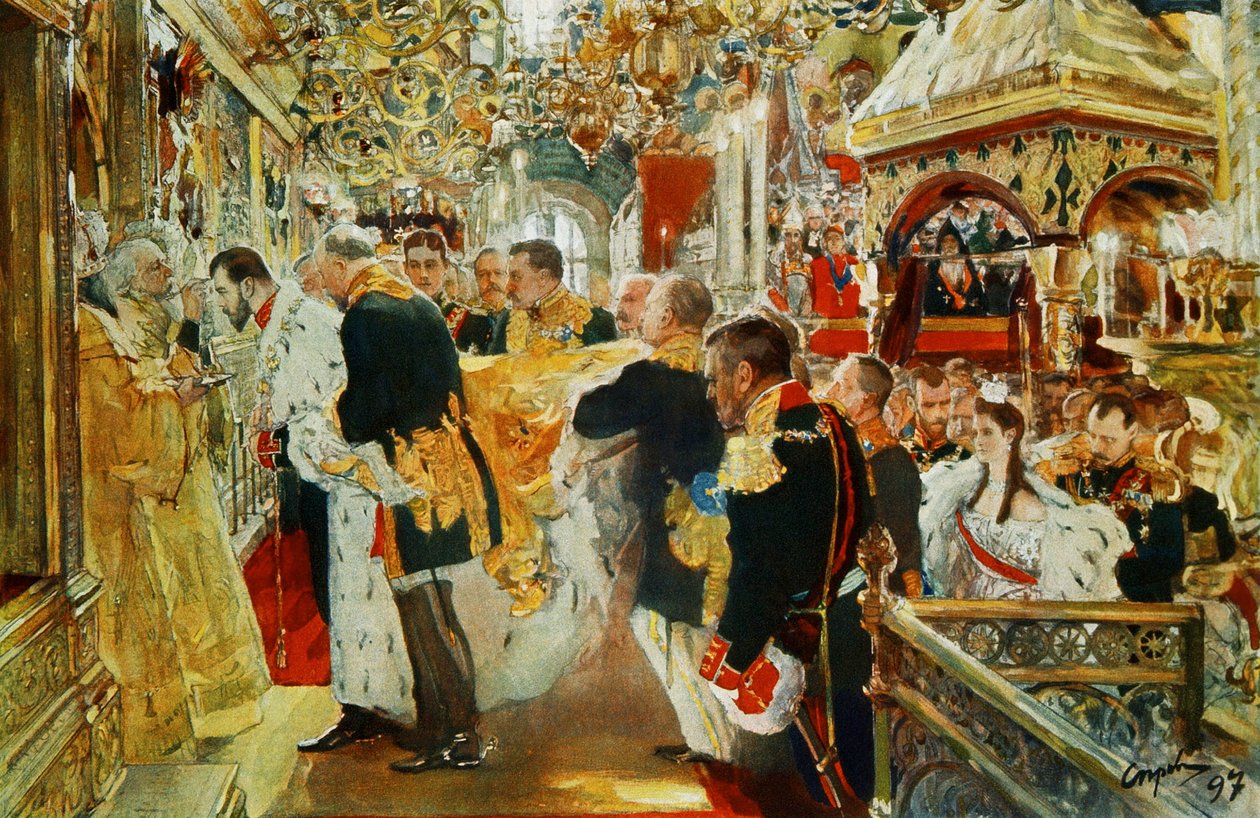 Imperatore Nikolai Aleksandrovich da Valentin Aleksandrovich Serov