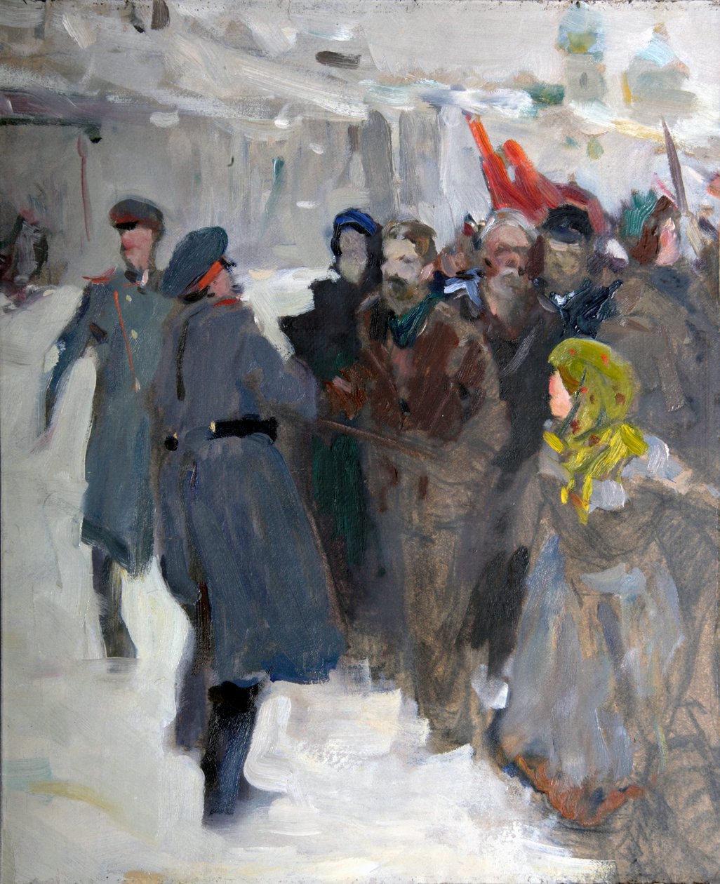 Dimostrazione rivoluzionaria da Valentin Alexandrovich Serov
