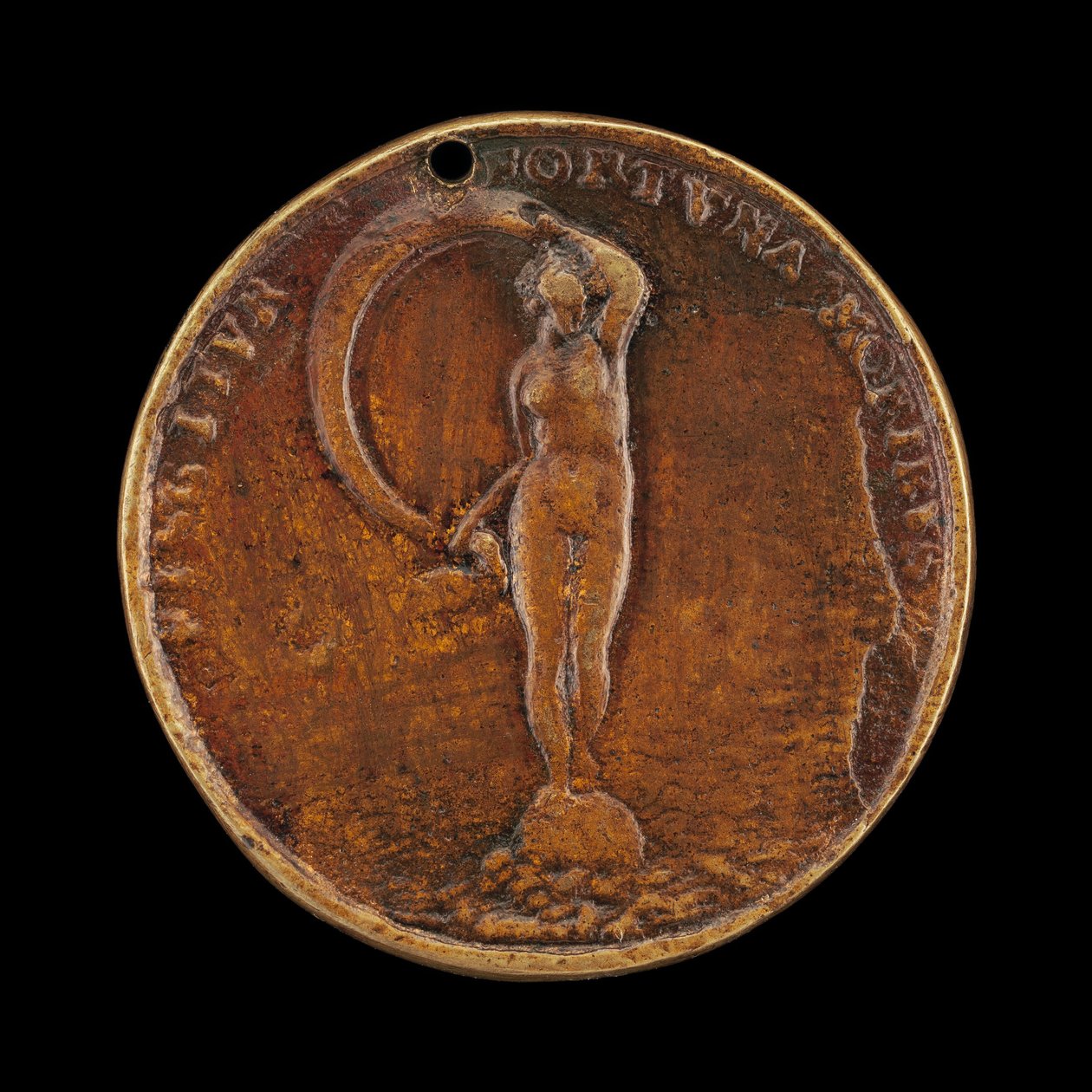 Fortuna con un velo [retro], 1584 da Valentin Maler