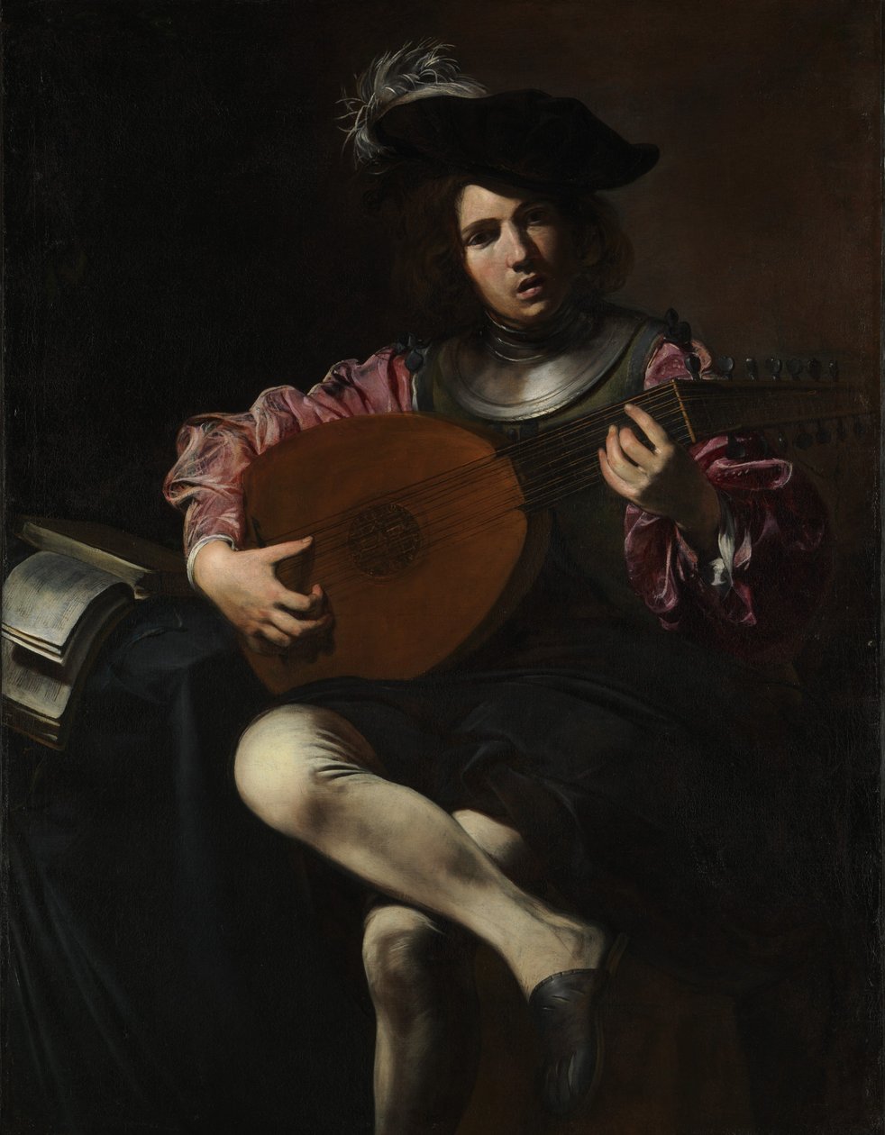 Suonatore di liuto da Valentin de Boulogne