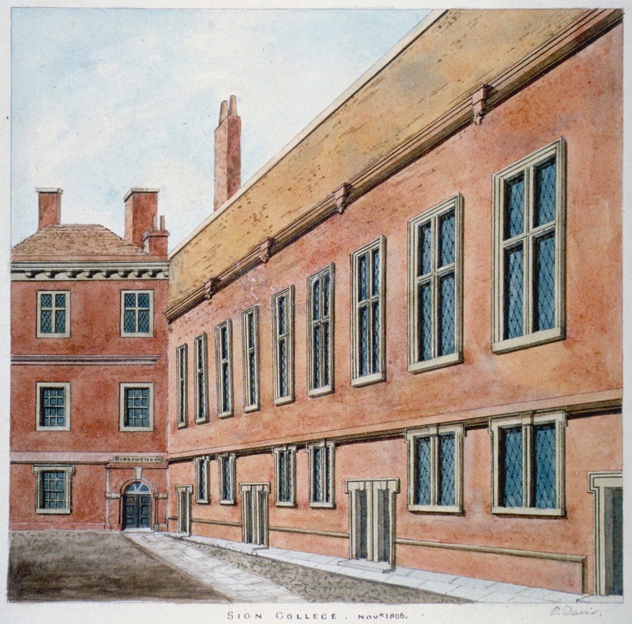 Sion College, Città di Londra, 1806 da Valentine Davis