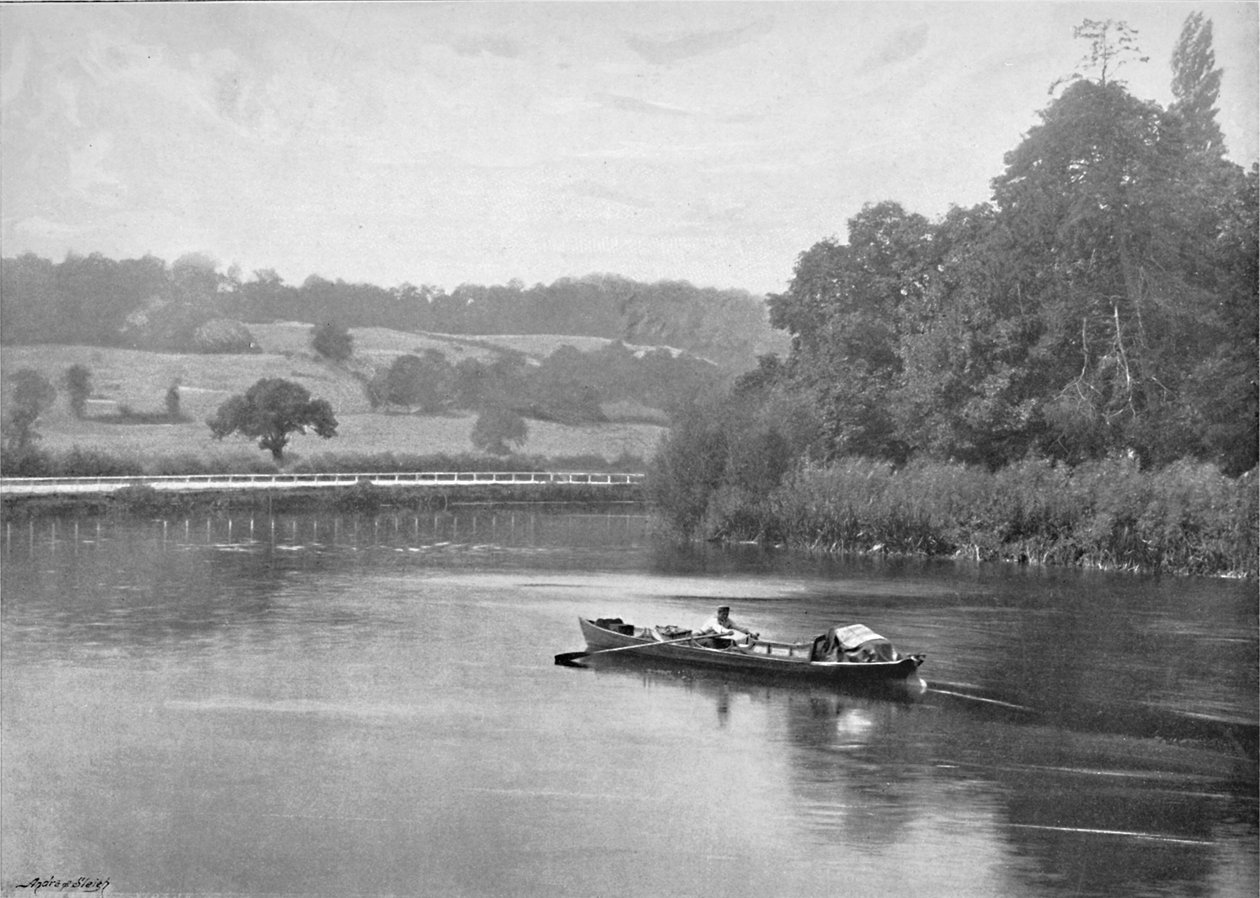 Il Tamigi a Runnymede, c1896 da Valentine and Sons Ltd