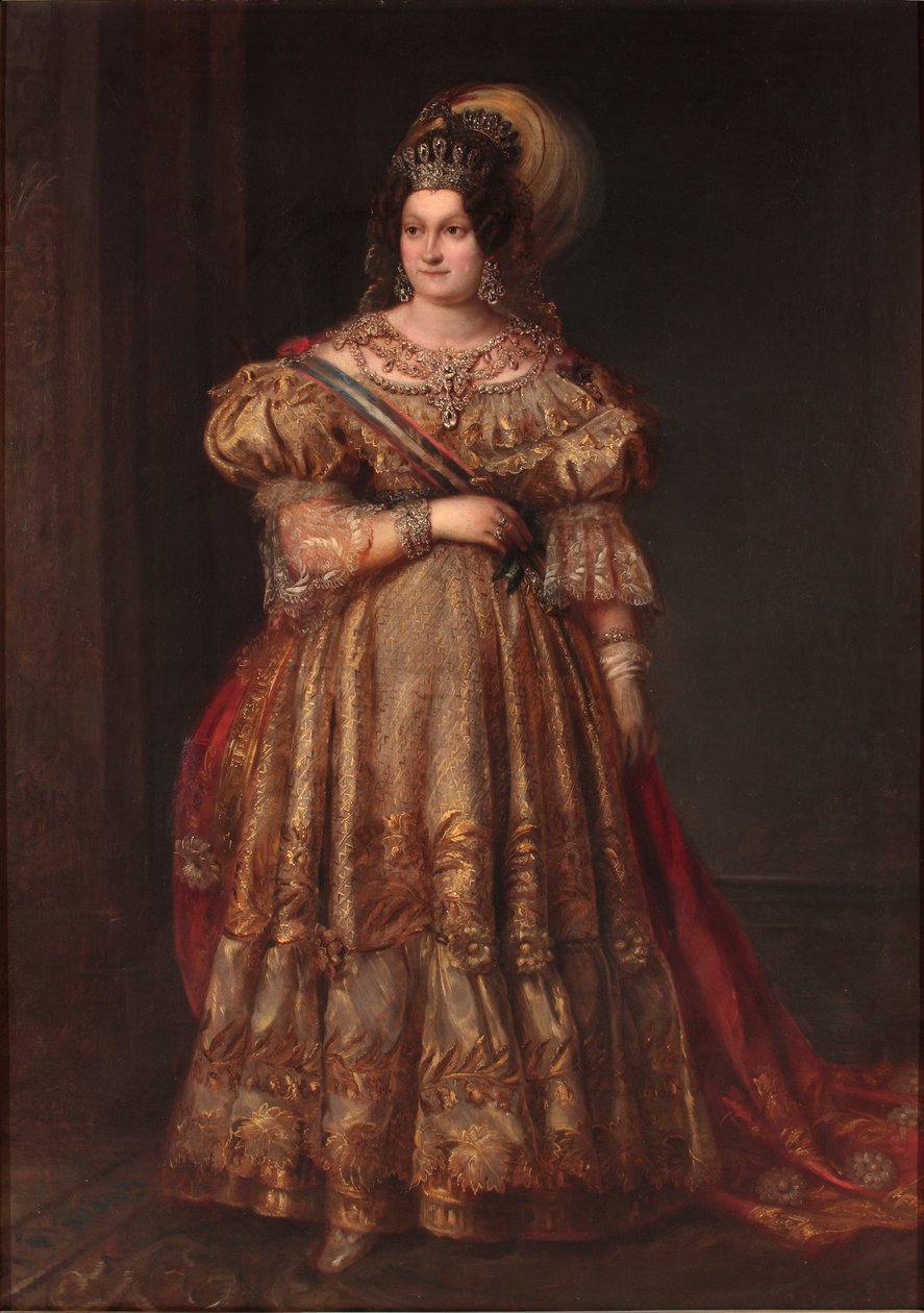 Maria Cristina di Borbone da Valentin Carderera y Solano