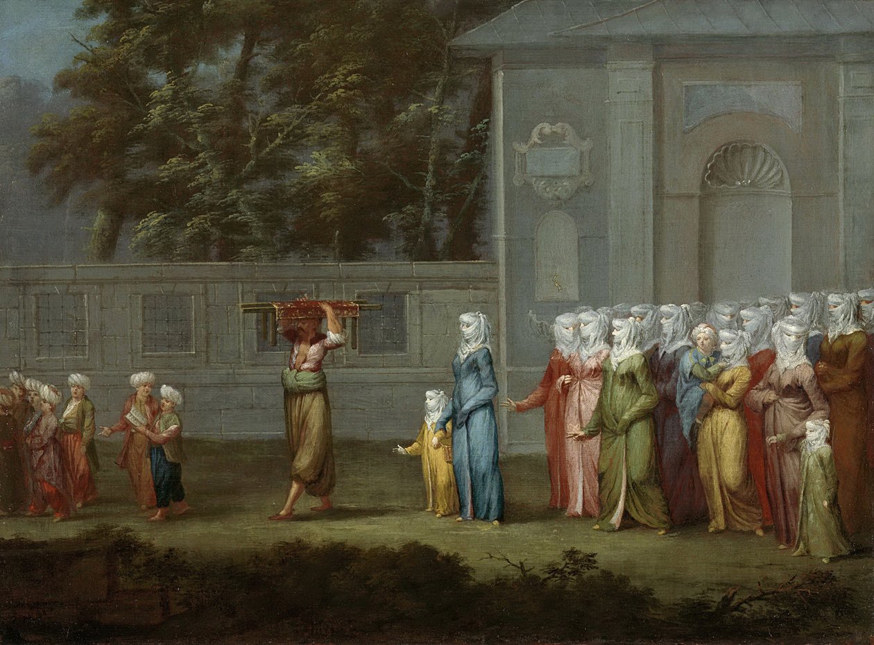 Prima passeggiata alla scuola dei ragazzi, 1737 da Vanmour