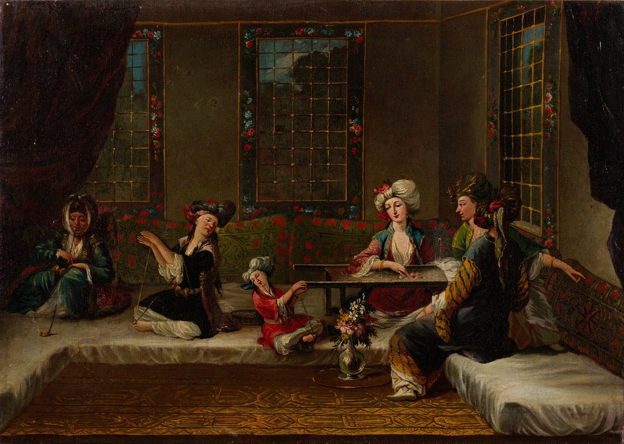 Donne che ricamano, 1730 da Vanmour