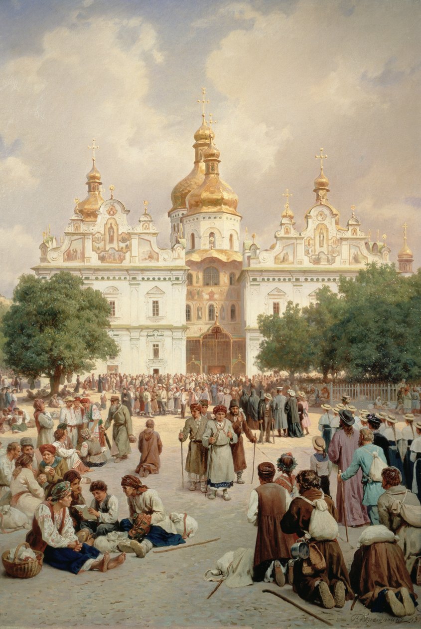 La Grande Chiesa di Kievo-Pecherskaya Lavra a Kiev, 1905 da Vasili Vasilievich Vereshchagin