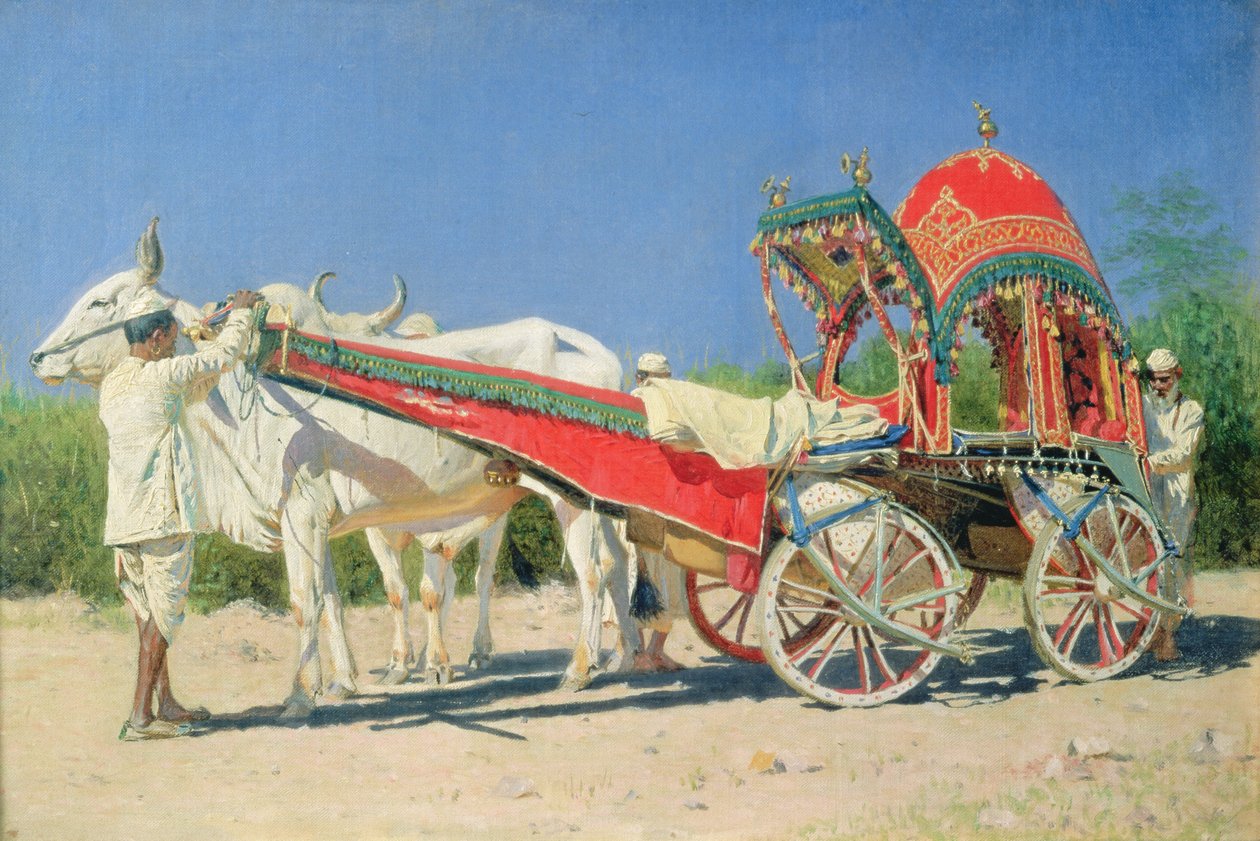 Veicolo di un Uomo Ricco a Delhi, 1874-76 da Vasili Vasilievich Vereshchagin