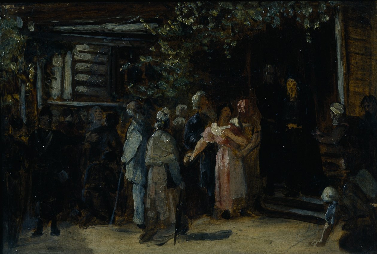 Visita a un eremita da Vasili Grigorevich Perov