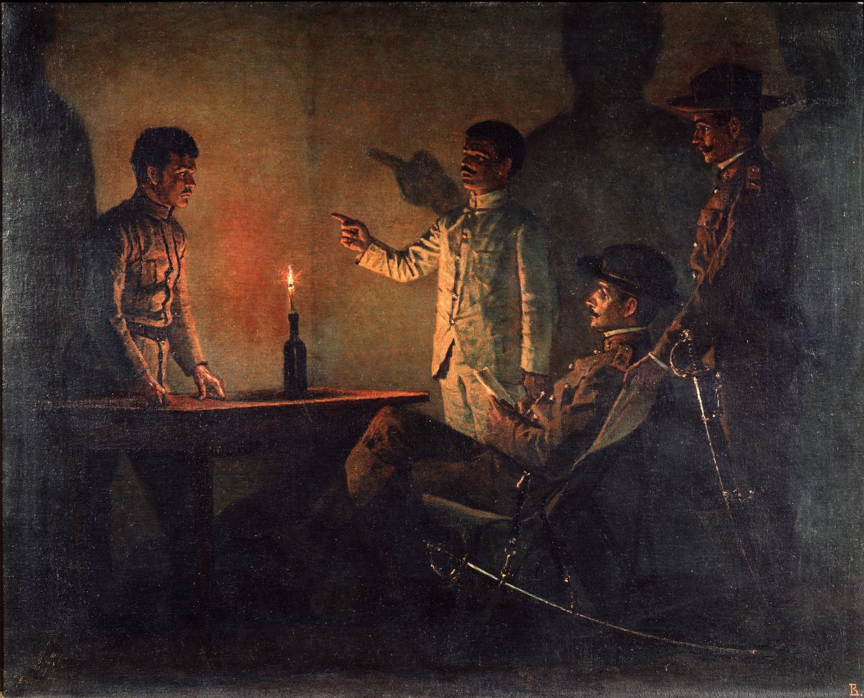 Interrogatorio di un disertore, c.1901-1902 da Vasili Vasilievich Vereshchagin