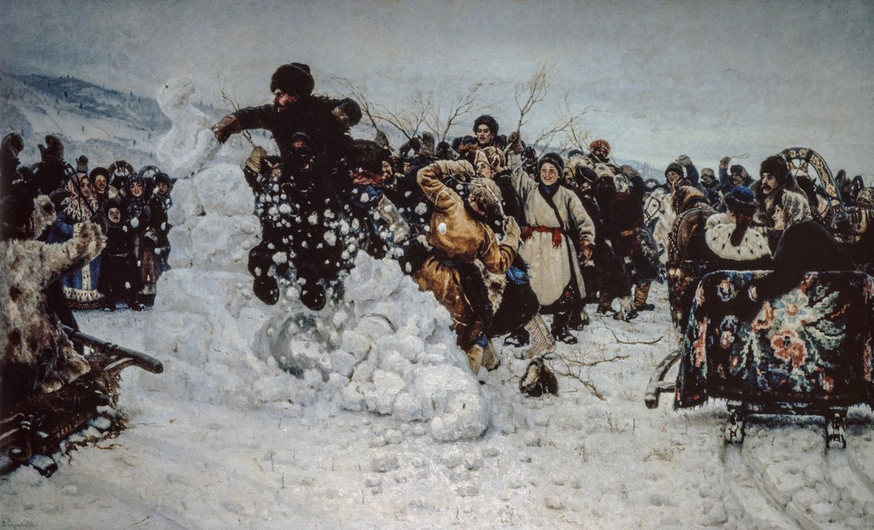 Tempesta di neve sulla fortezza da Vasilij Ivanovic Surikov