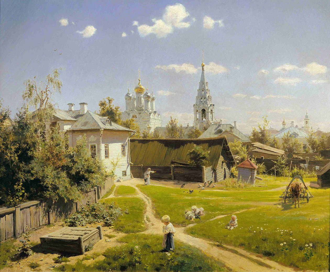 Cortile di Mosca da Vasilij Dmitrievich Polenov