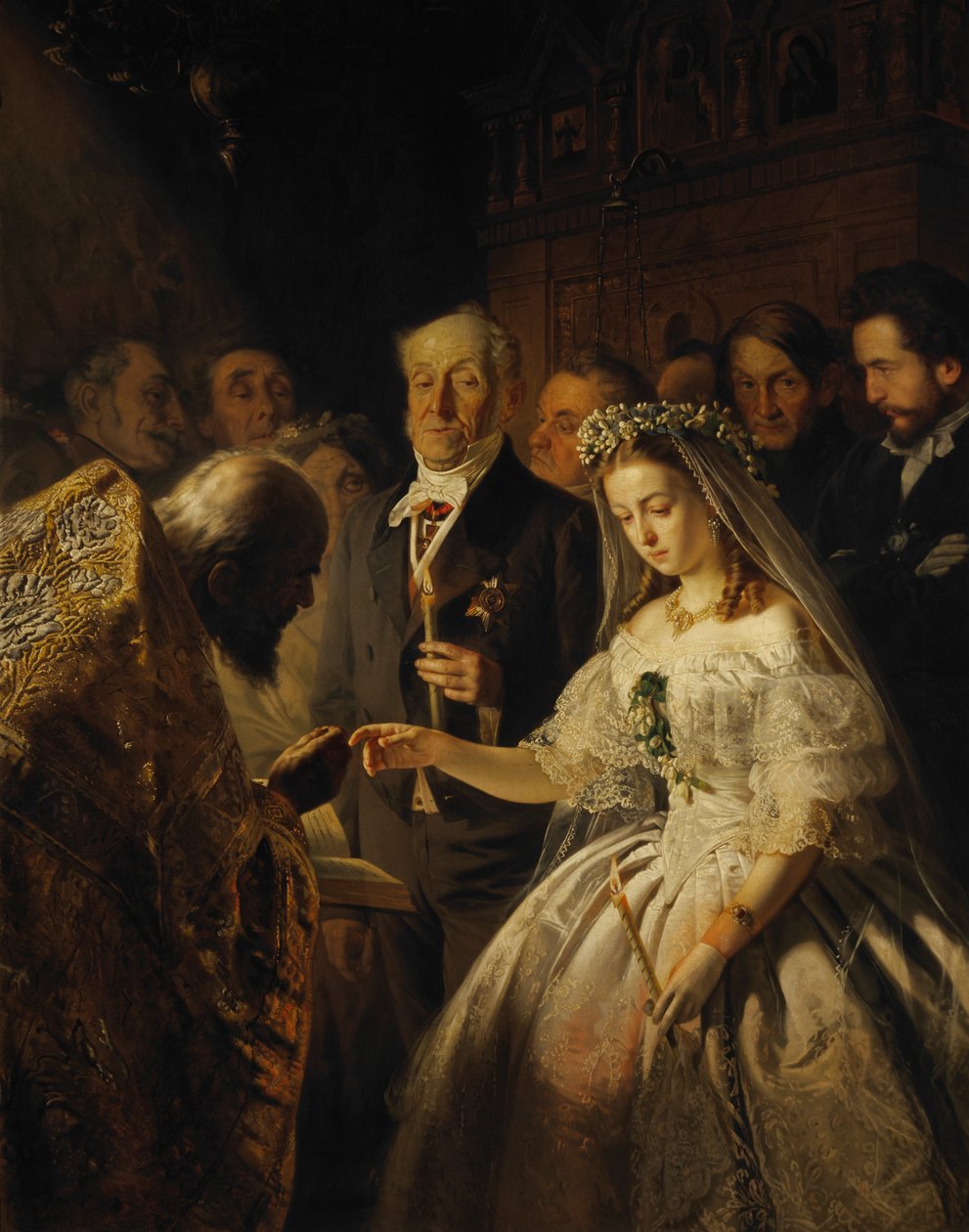 Il matrimonio diseguale da Vasily Pukirev