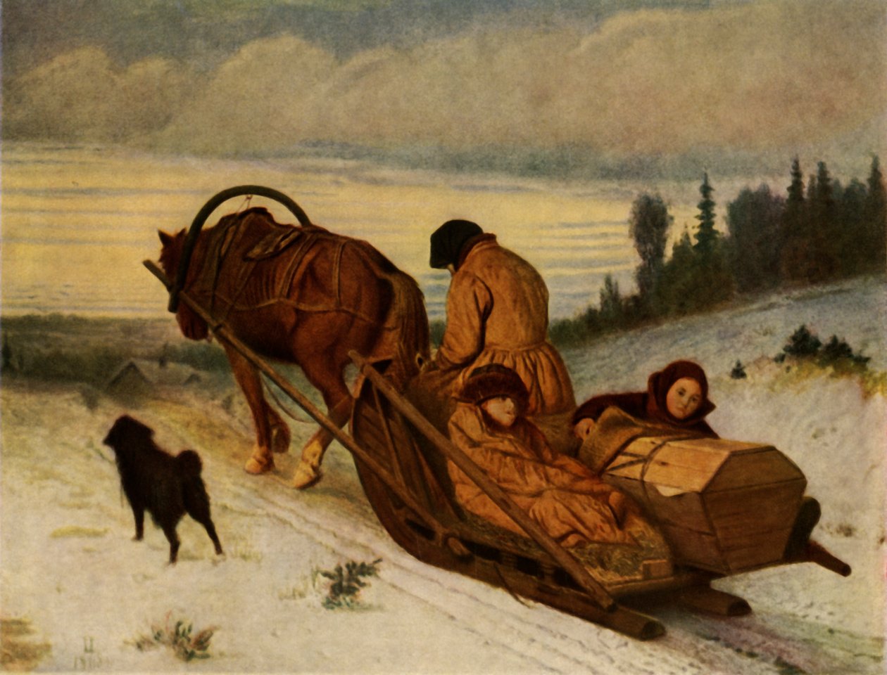 Accompagnare i morti, 1865, 1965 da Vasily Perov