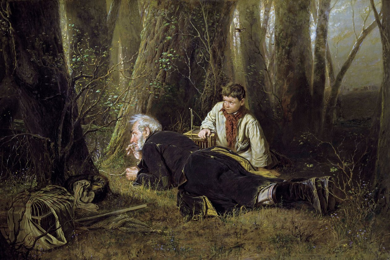 Il Cacciatore di Uccelli, 1870 da Vasily Perov