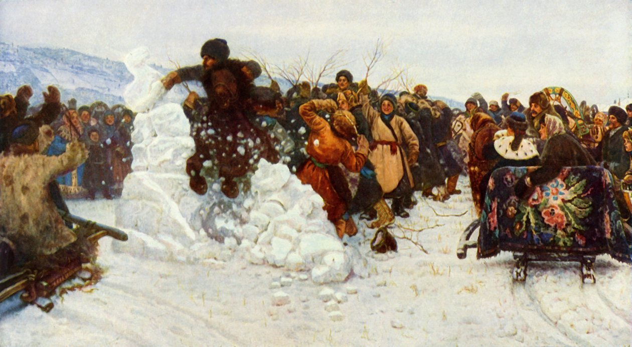Conquista della piccola città della neve, 1891, 1965 da Vasily Surikov