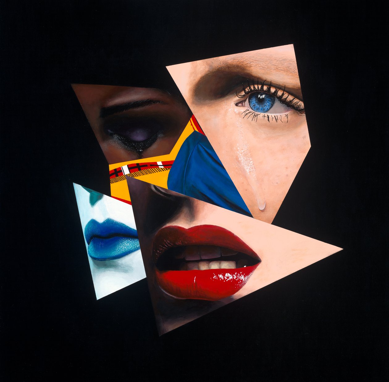 Invisible Me, 2015 (acrilico su pannello di legno) da Vaskeen Vaskeen