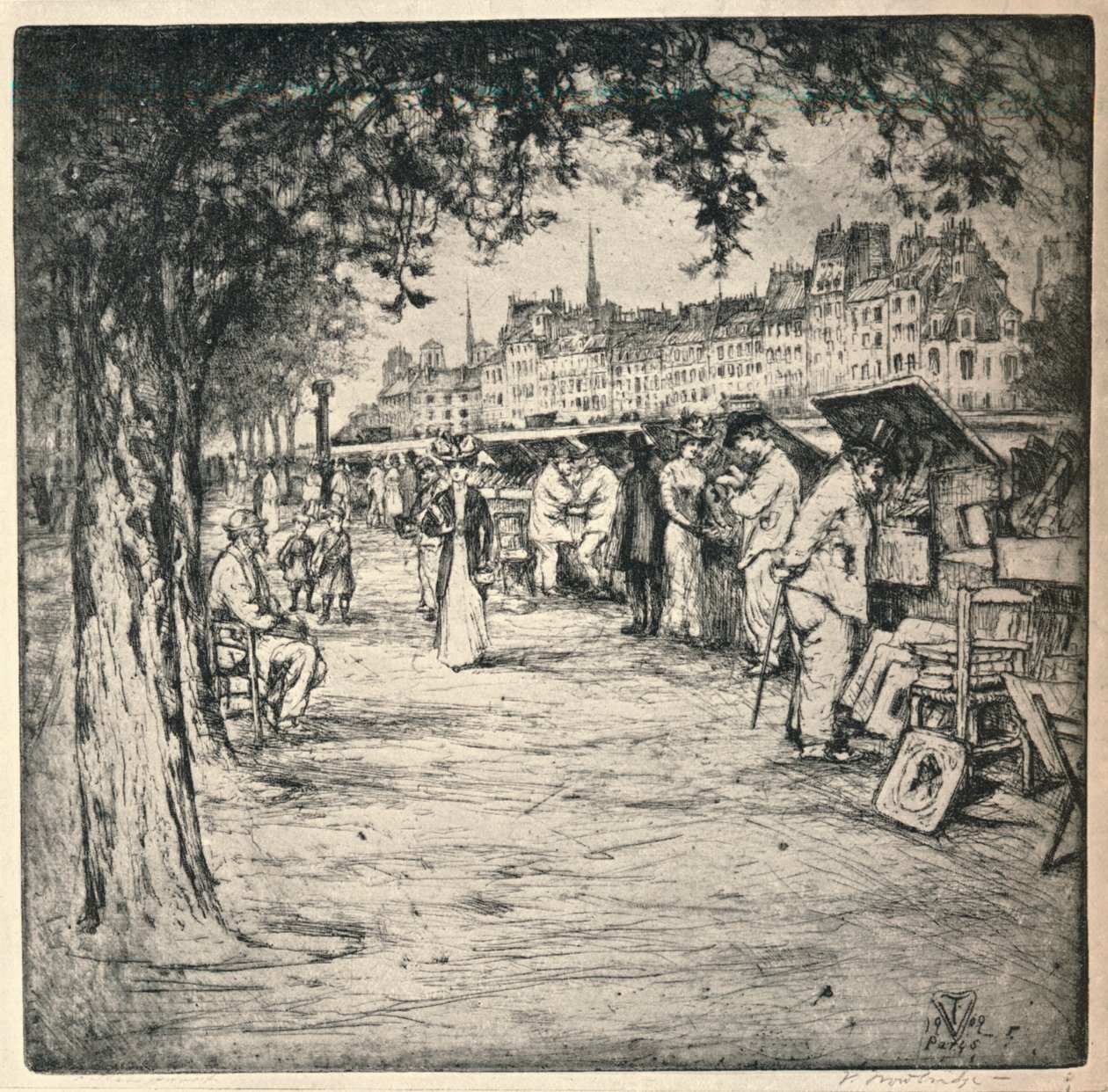 Lungo il molo, 1915 da Vaughan Trowbridge