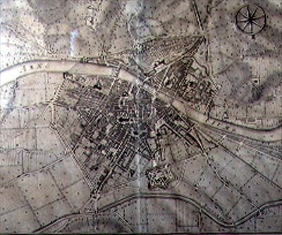 Mappa di Firenze da Vercellini Terreni