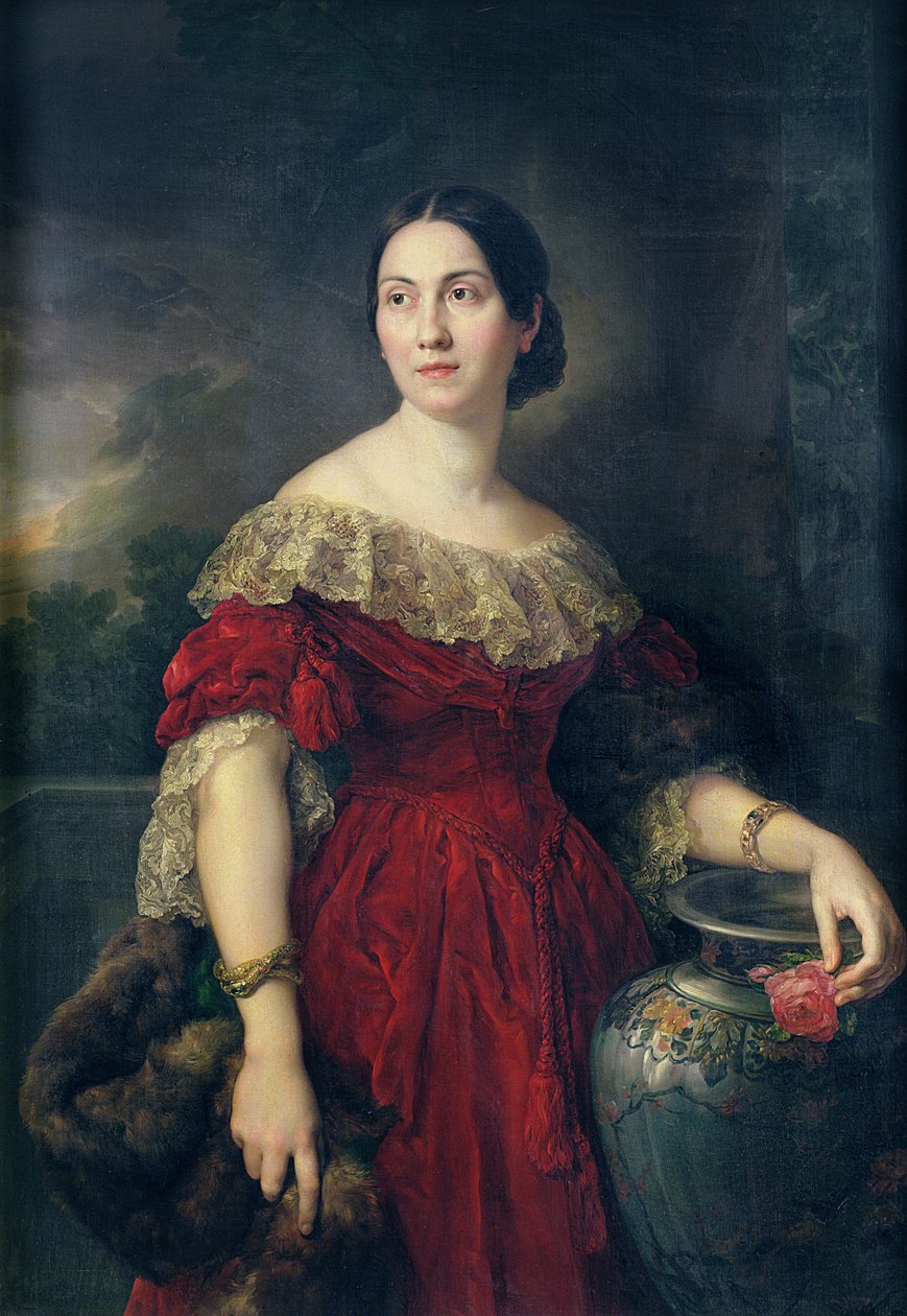 Signora Aaron Vail (Emilie Salles) 1842 da Vicente Lopez y Portana