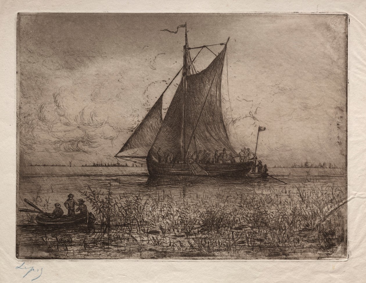 Paesaggio fluviale olandese da Vicomte Lepic Ludovic Napoléon