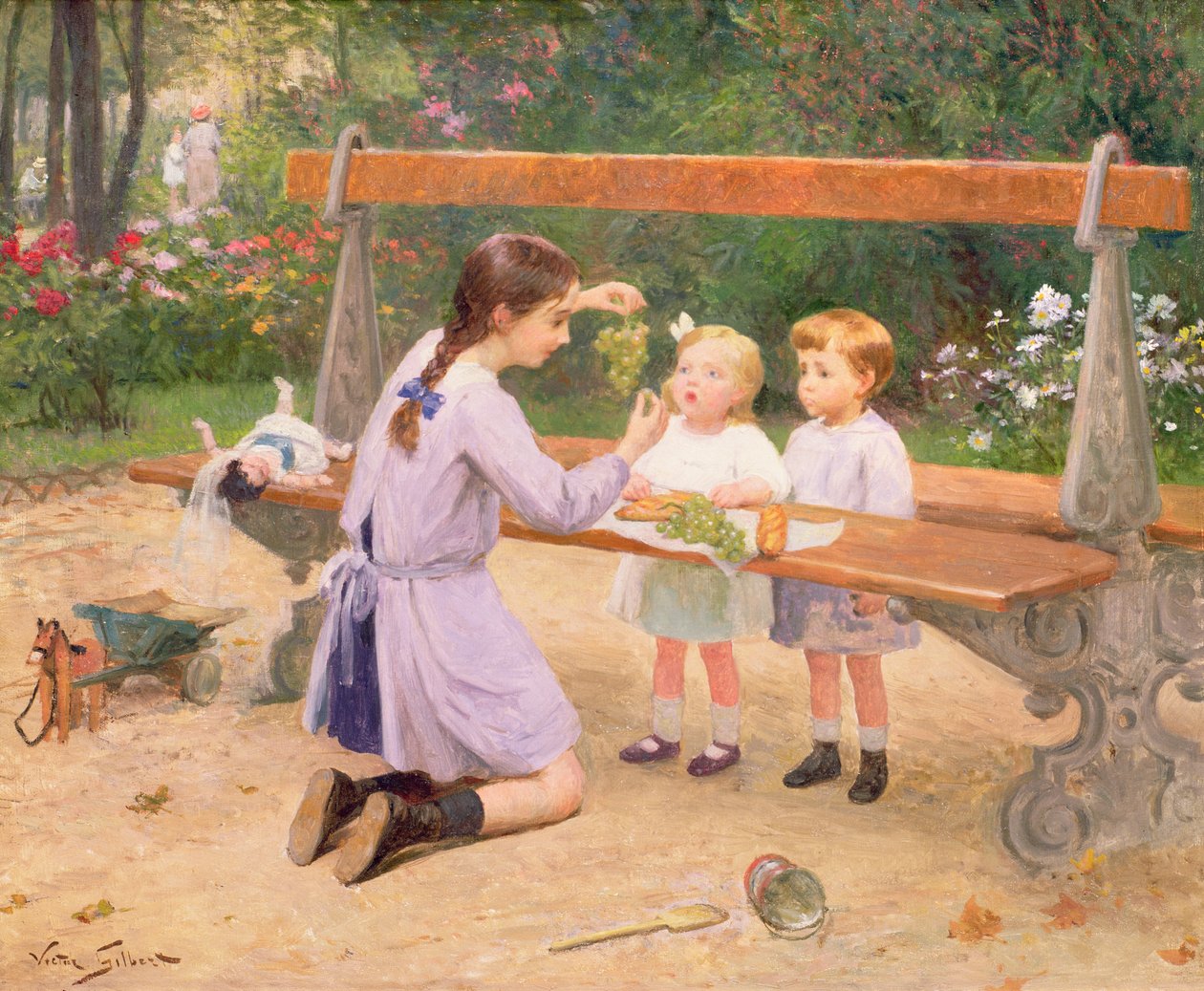 Degustazione di uva da Victor Gabriel Gilbert