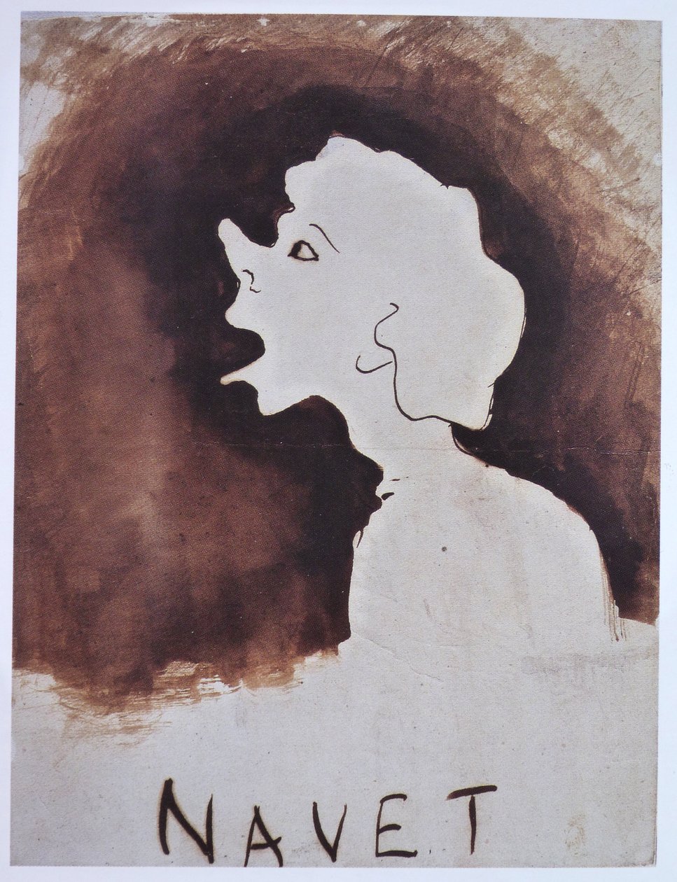 Navet, disegno a inchiostro di china da Victor Hugo
