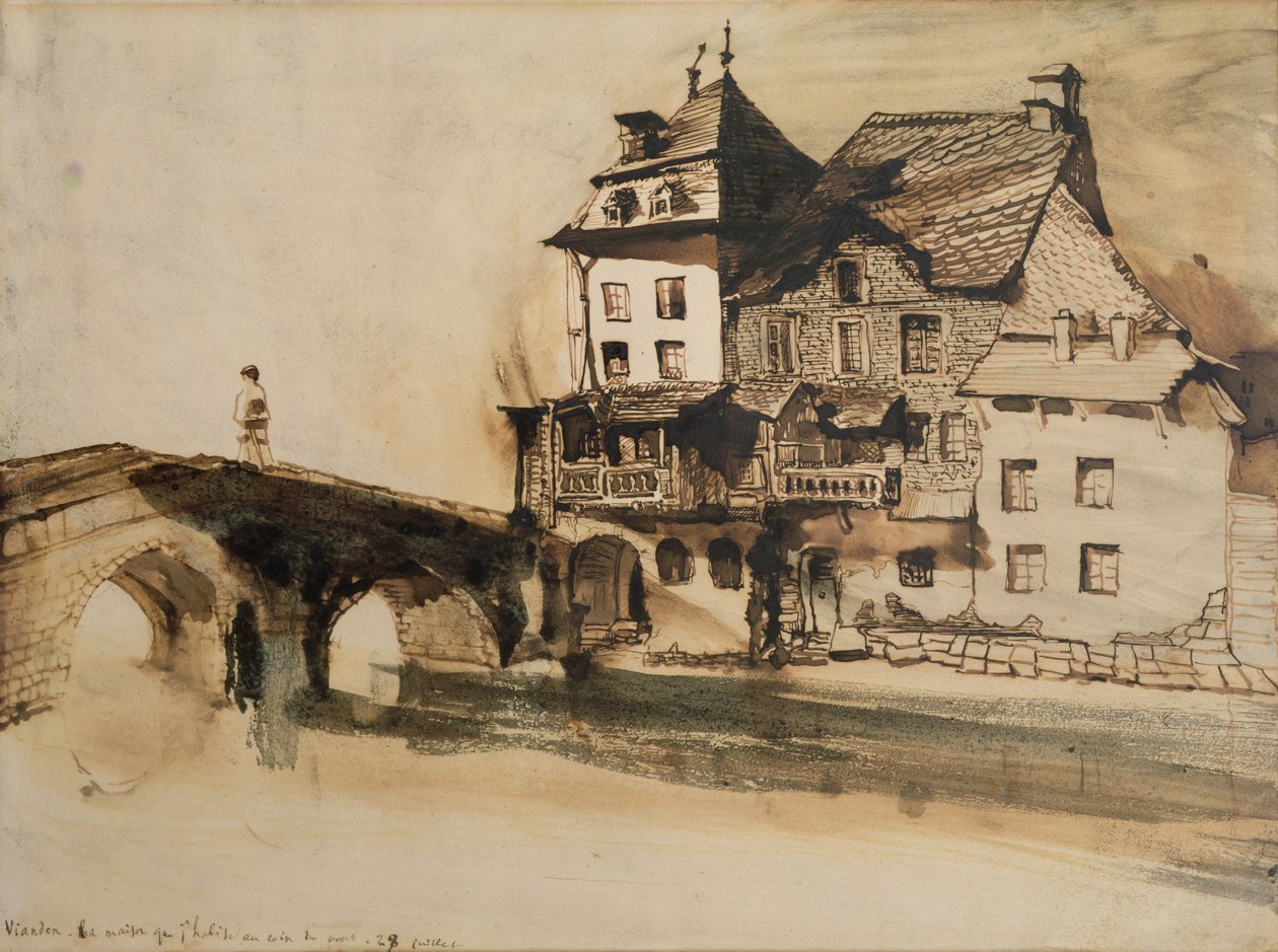 La casa dove vivo vicino al ponte a Vianden, 28 luglio 1871 da Victor Hugo