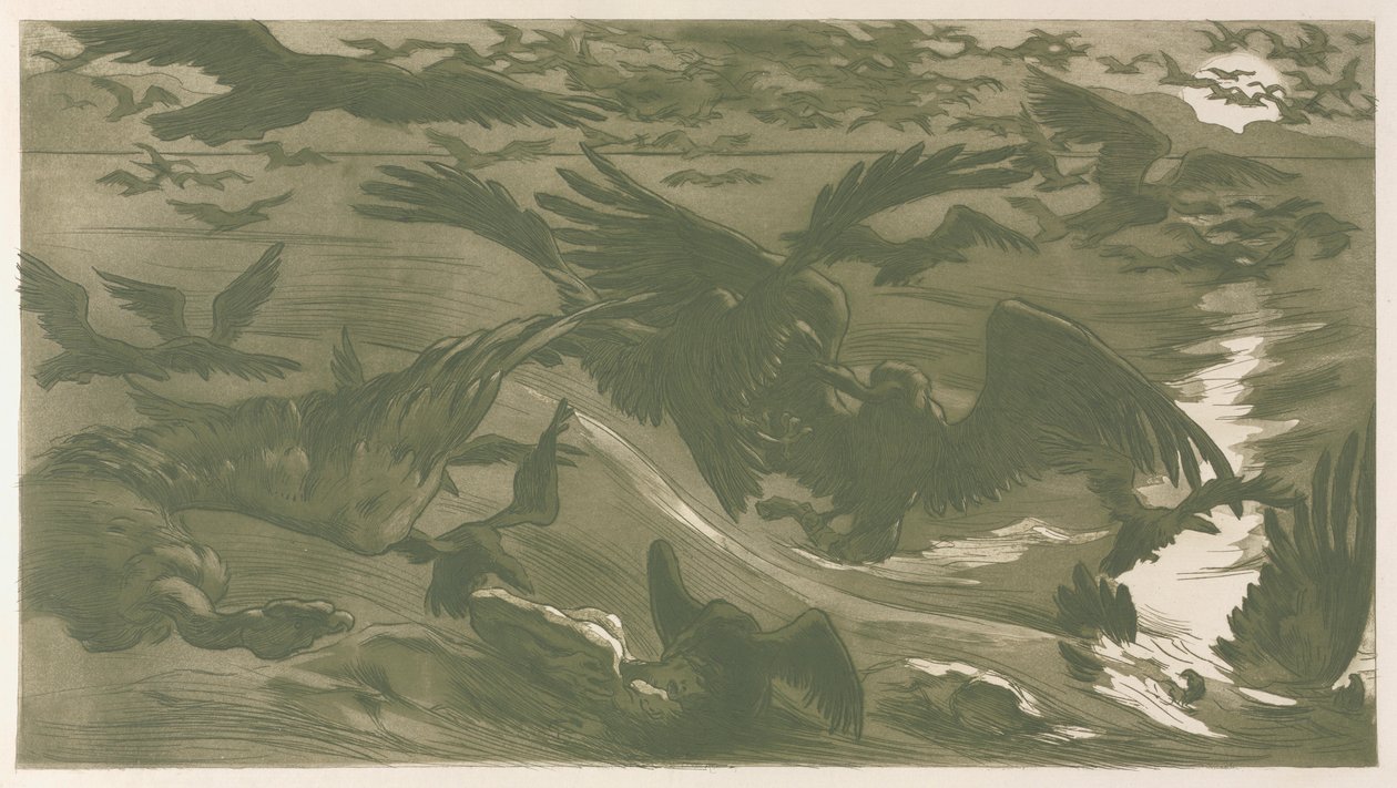 Uccelli rapaci, 1893 da Victor Emile Prouve