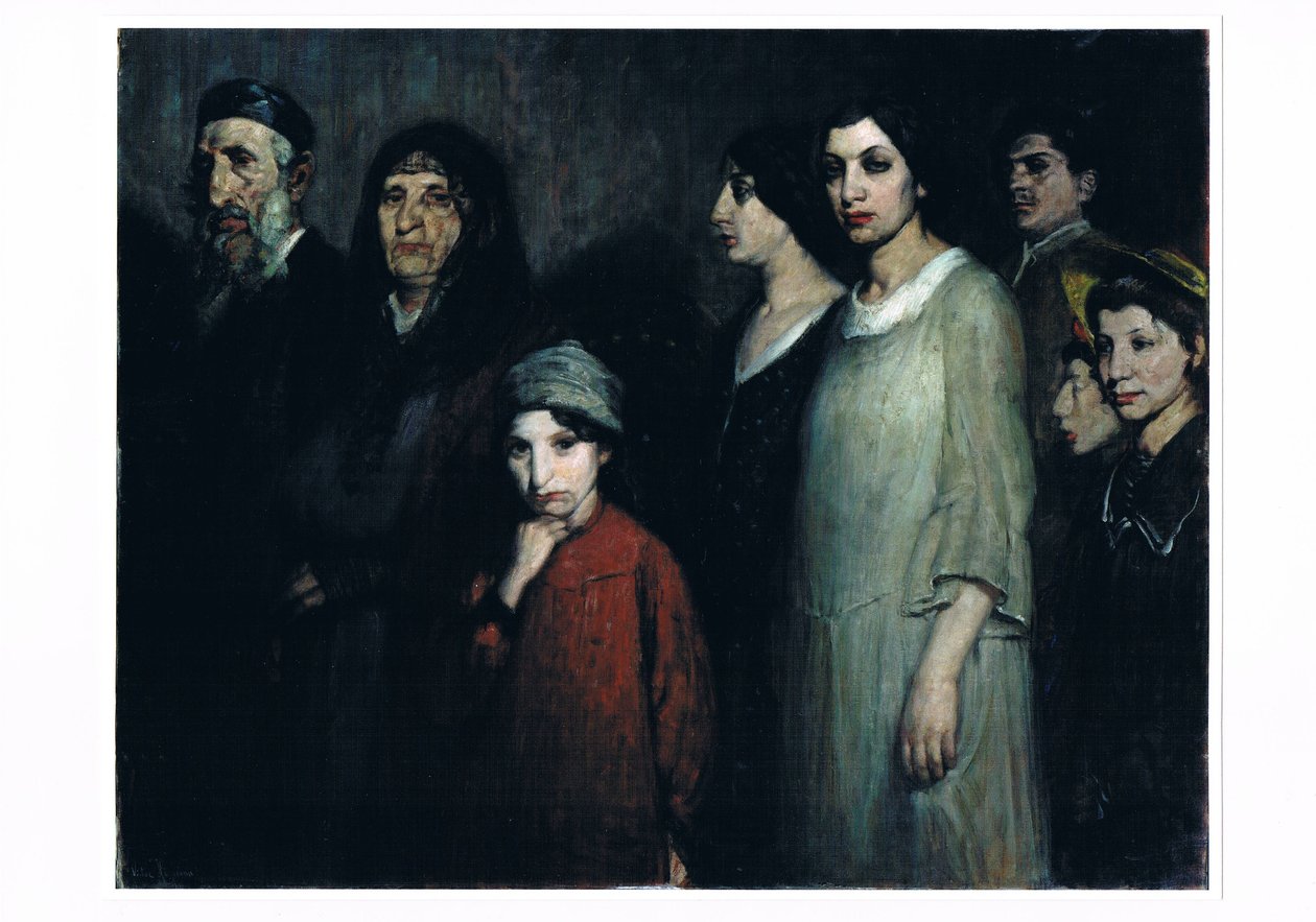 Gli emigranti, 1910 circa (olio su tela) da Victor Hageman