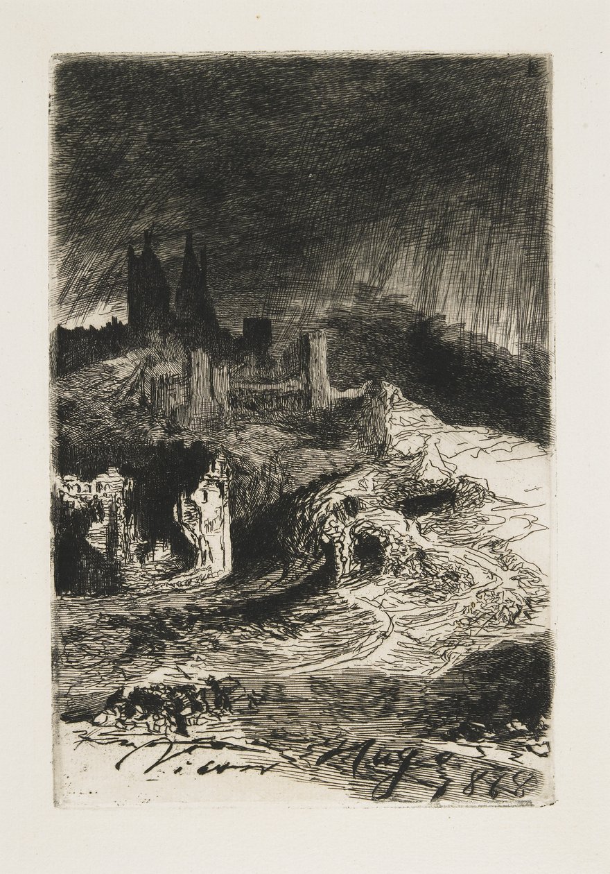 Paesaggio, 1868 da Victor Hugo