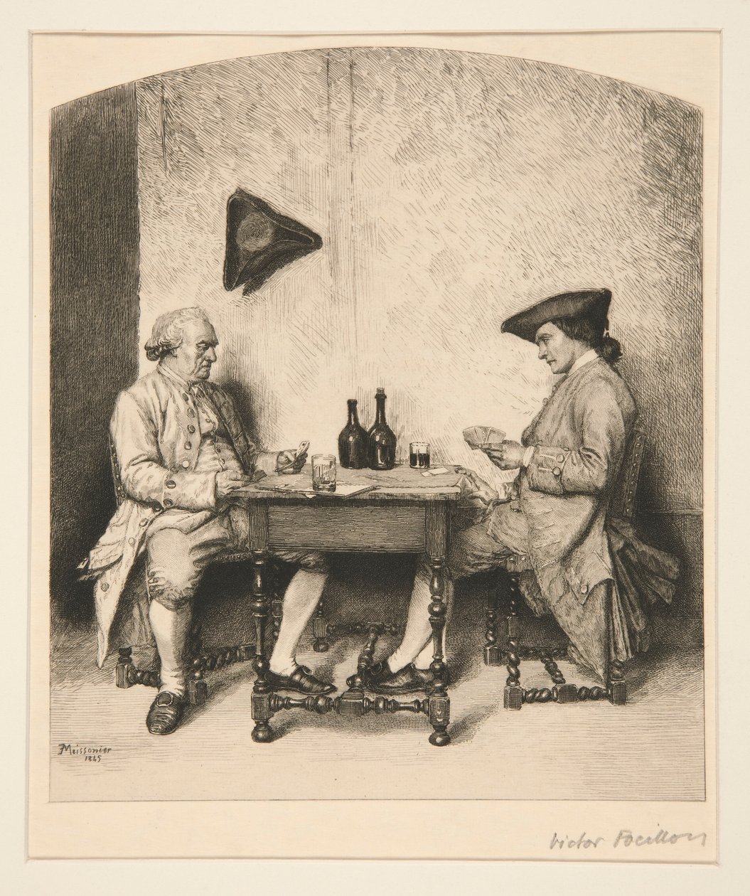 Una partita a carte da Victor Louis Focillon