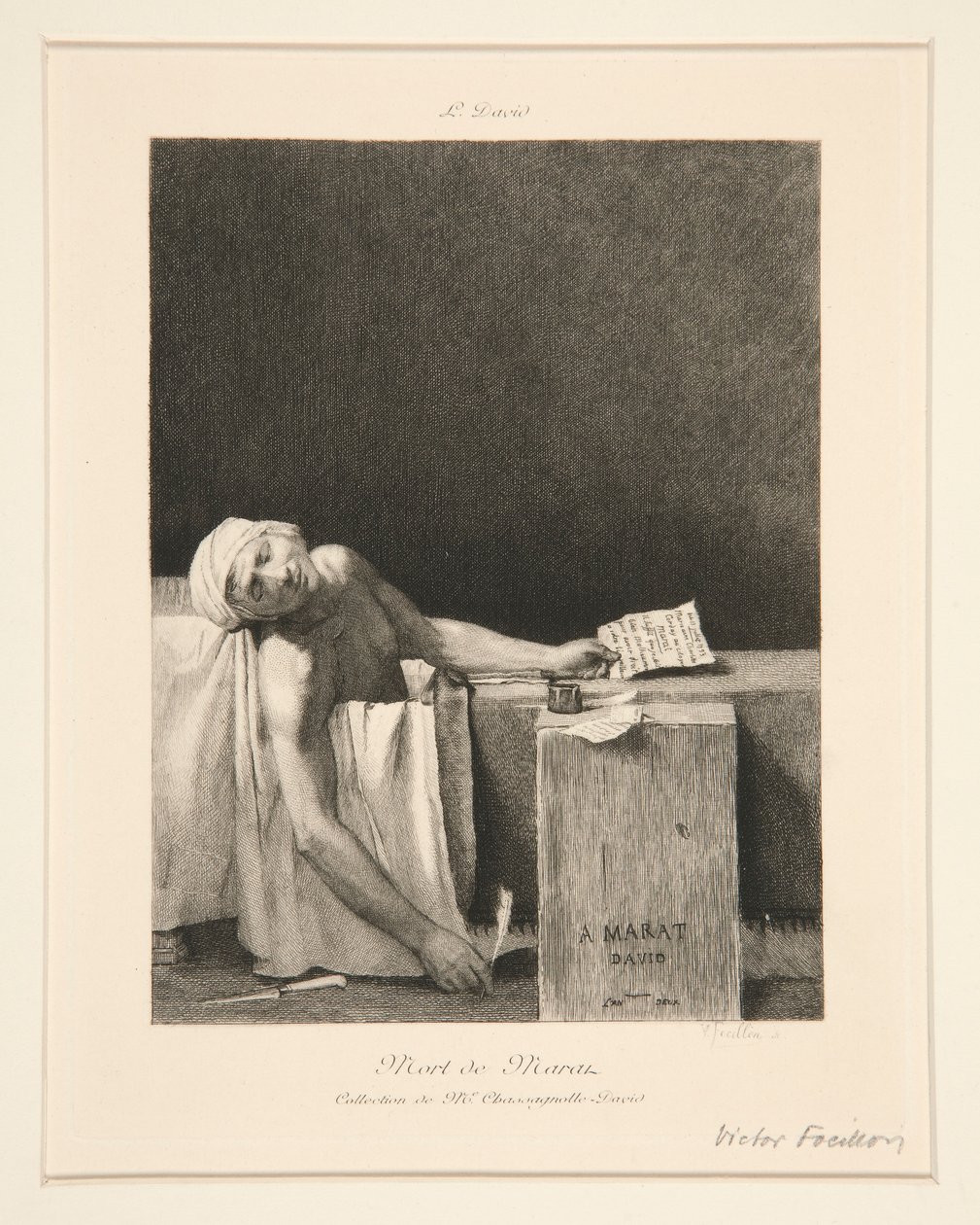 La morte di Marat da Victor Louis Focillon