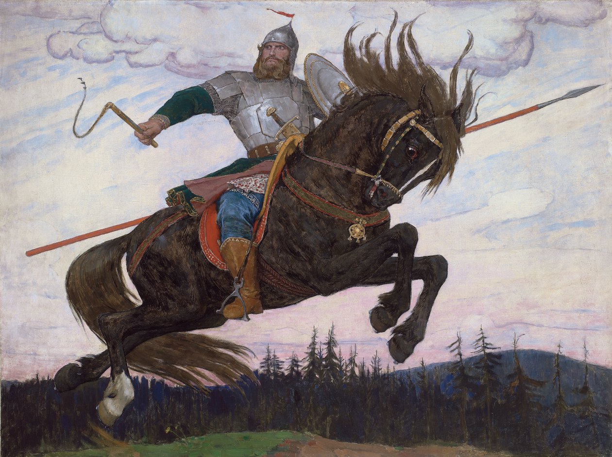 Un Bogatyr da Victor Mikhailovich Vasnetsov