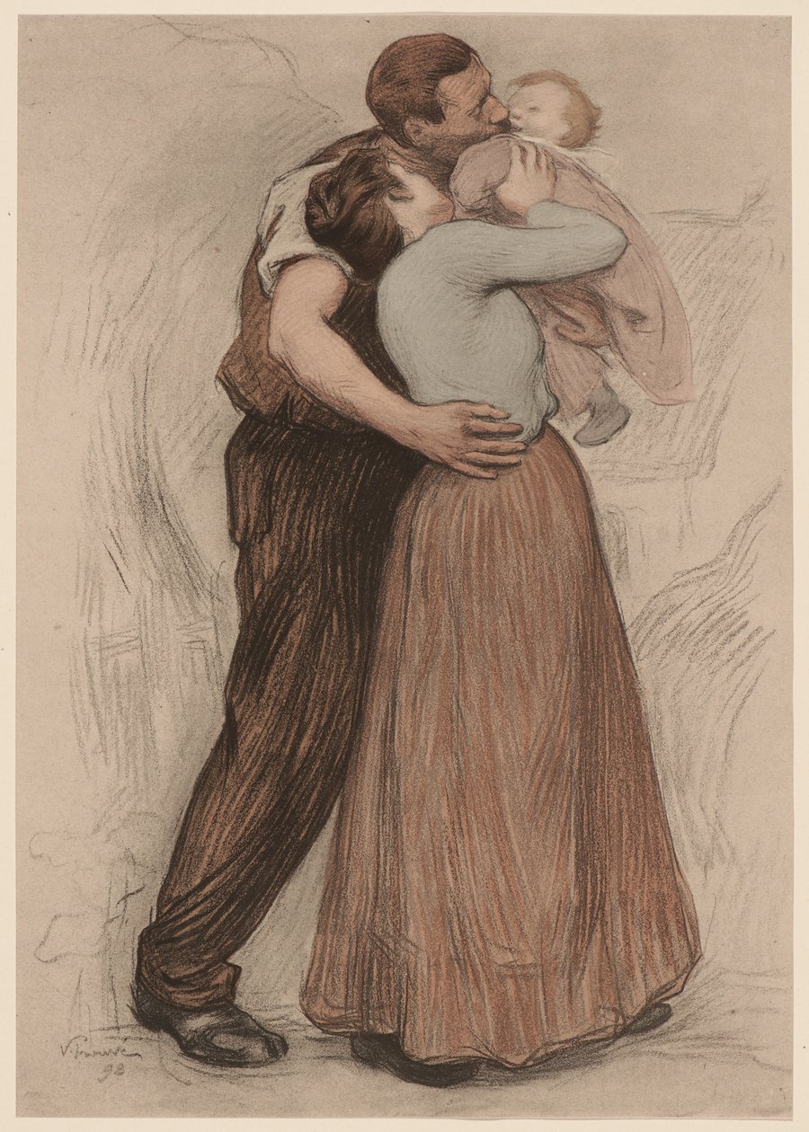 Le Baiser, 1898 da Victor Prouvé