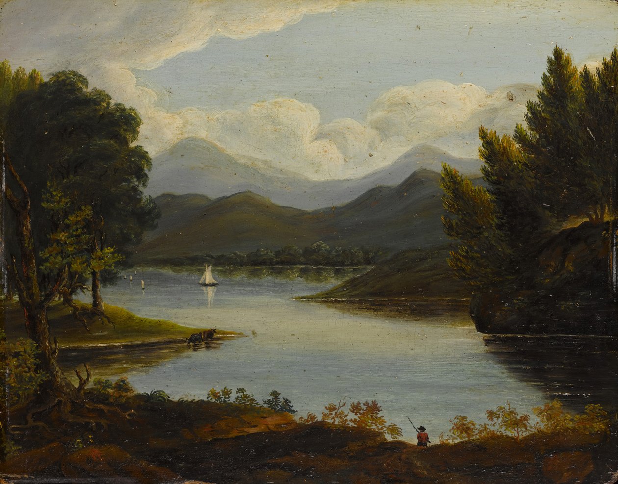 Scena del fiume Hudson, 1830-50 da Victor de Grai