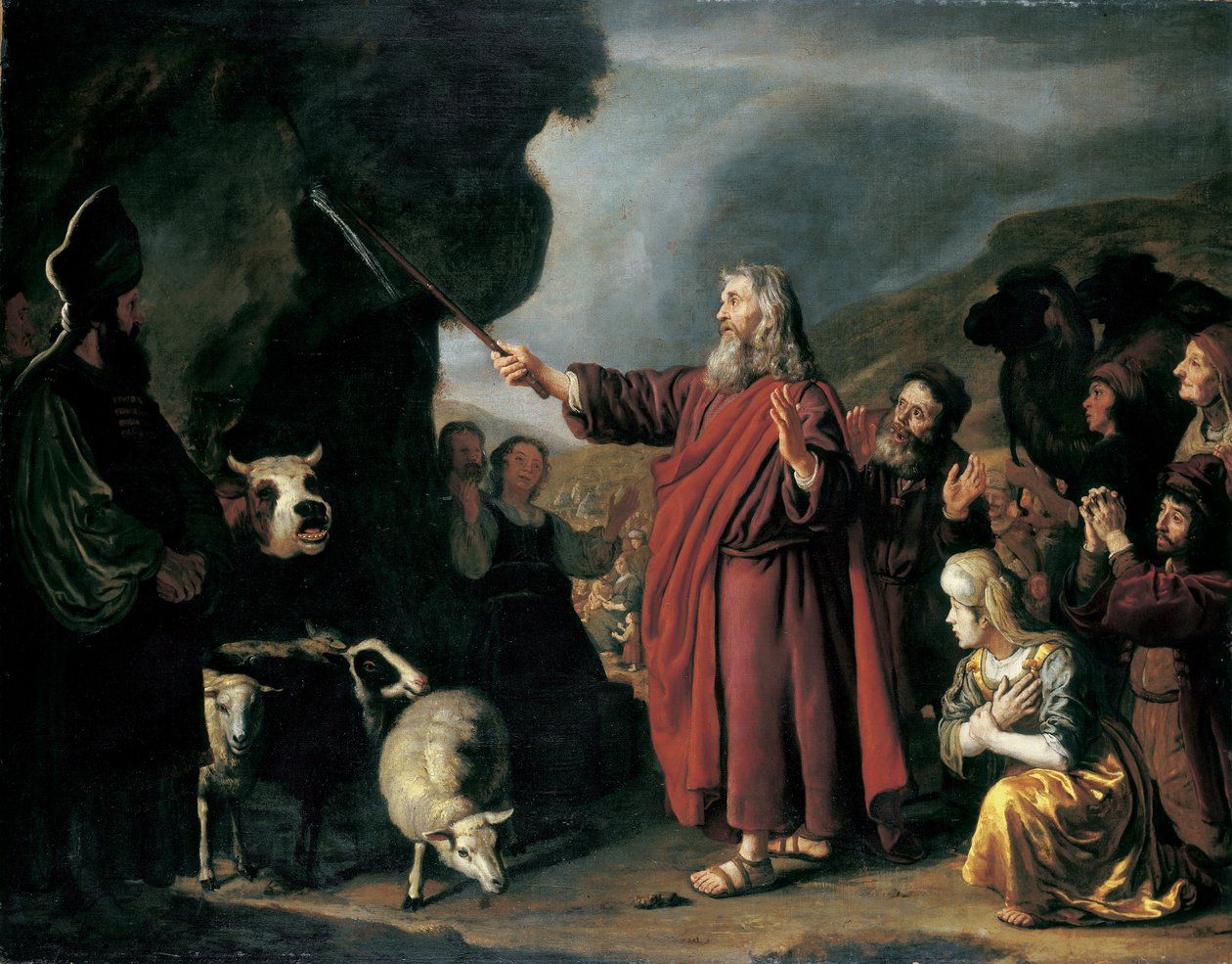 Mosè che colpisce la roccia da Victors