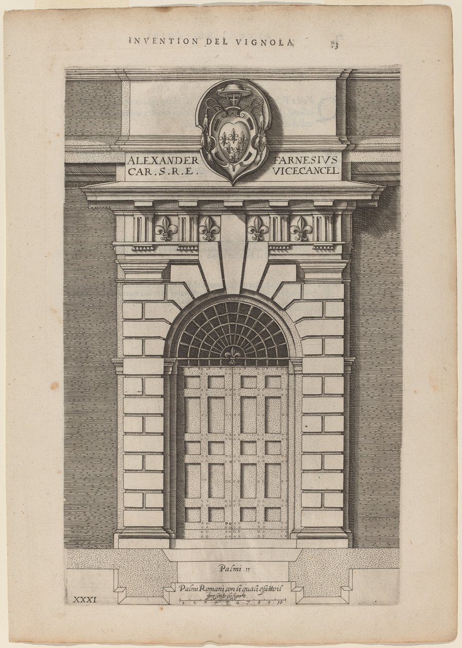 Portale del Palazzo Farnese da Vignola