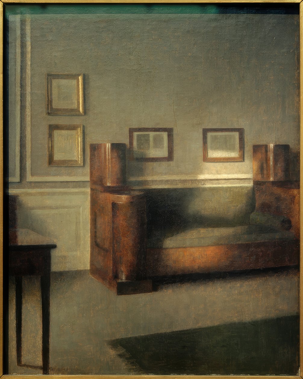 Il vecchio divano-armadio da Vilhelm Hammershoi