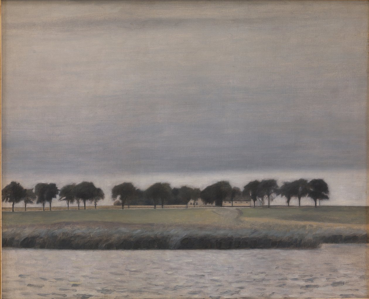 Studio preliminare per "Solregn. Gentofte Sø" da Vilhelm Hammershøi