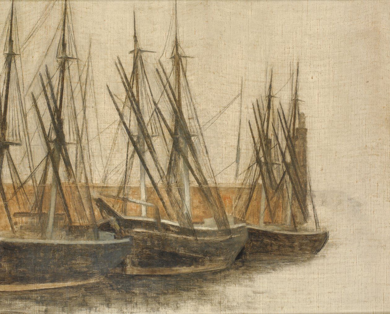 Dal canale di Christianshavn, Copenaghen da Vilhelm Hammershøi