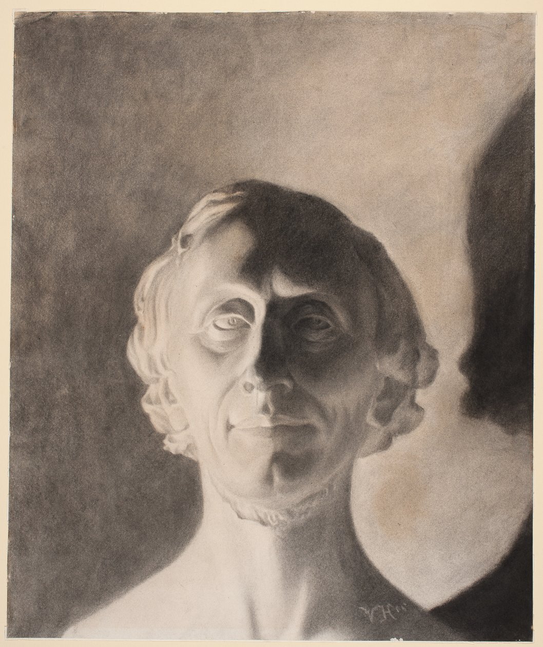 Busto ritratto di H.C. Andersen di H.W. Bissen da Vilhelm Hammershøi
